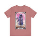 The Guardian Scarecrow Jersey unisex tee, Halloween Graphic Tee, Spooky Shirt, Trick or Treat Tee, Halloween Costume, Festive Gift