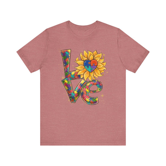 Neurodiversity love Jersey Short Sleeve Tee