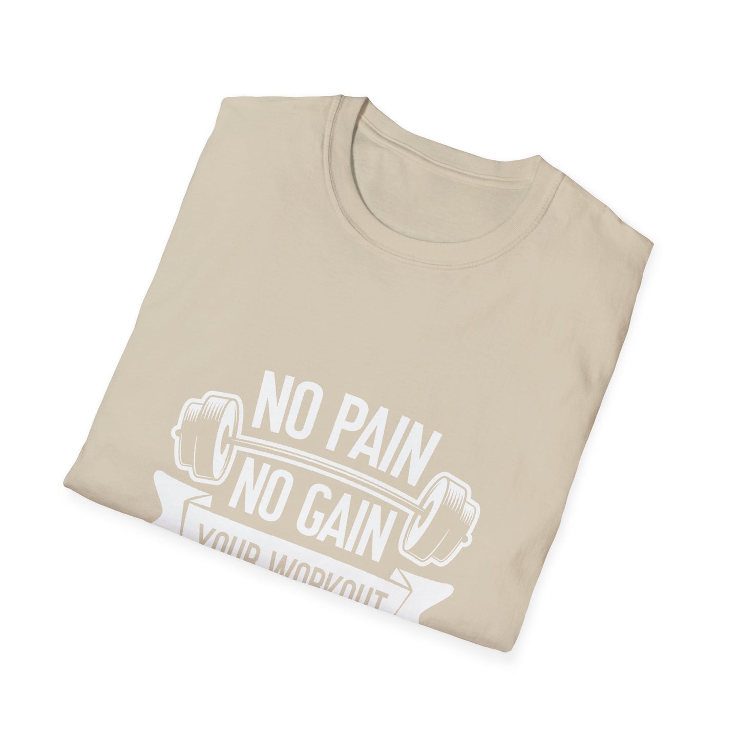 No Pian, No Gain Unisex Softstyle T-Shirt