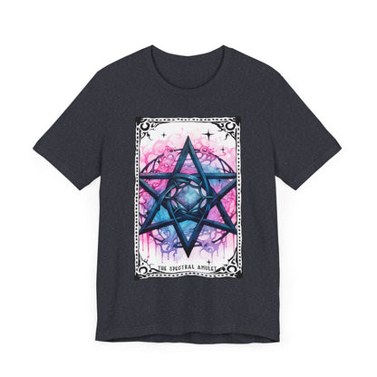 The Spectral Amulet Jersey unisex tee, Halloween Graphic Tee, Spooky Shirt, Trick or Treat Tee, Halloween Costume, Festive Gift