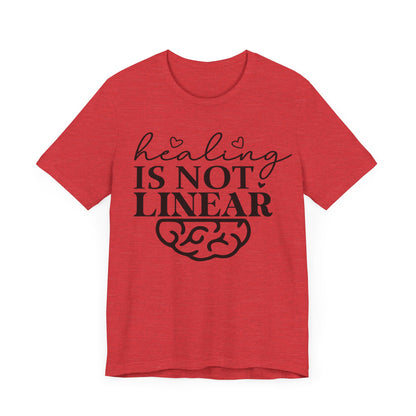 Healing is not linear Unisex Jersey Short Sleeve Tee