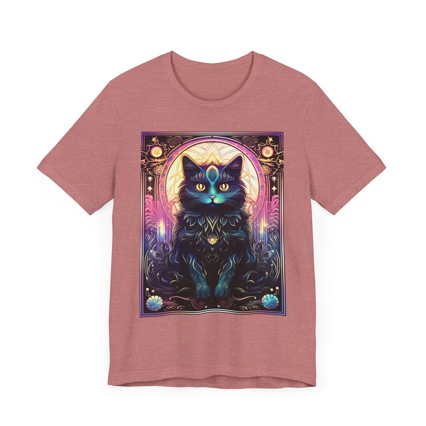 Black Cat Jersey unisex tee, Halloween Graphic Tee, Spooky Shirt, Trick or Treat Tee, Halloween Costume, Festive Gift
