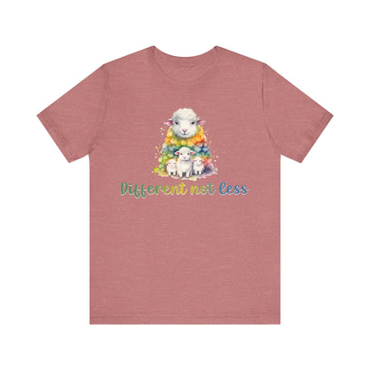 Different not less Unisex Jersey Short Sleeve Tee