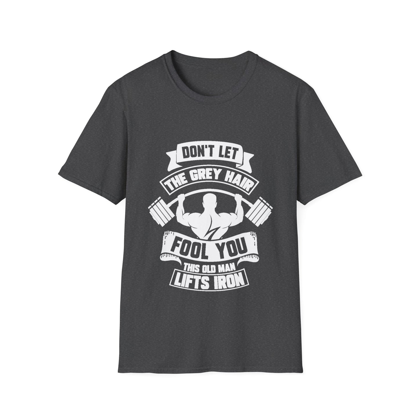 Gray Hair Gym Rat Unisex Softstyle T-Shirt