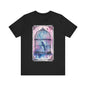 The Witch's Familiar Jersey unisex tee, Halloween Graphic Tee, Spooky Shirt, Trick or Treat Tee, Halloween Costume, Festive Gift
