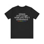 Please don't judge what you can't understand Unisex Jersey Short Sleeve Tee