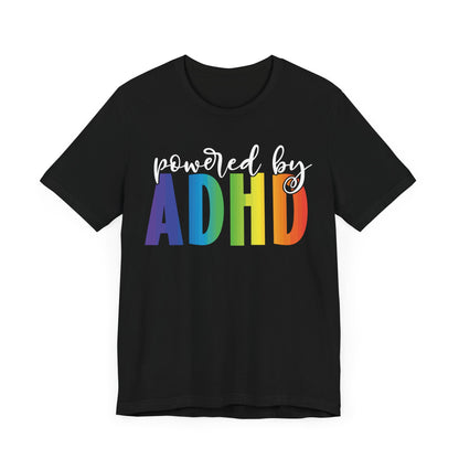 Powered by ADHD Unisex Jersey Short Sleeve Tee