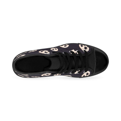 Black Skull Women's Sneakers