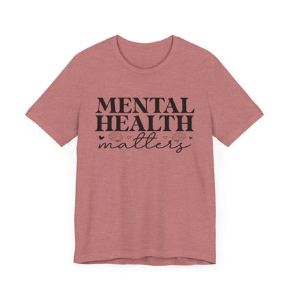 Mental health matters 2 Unisex Jersey Short Sleeve Tee