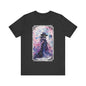 The Veiled Sorceress Jersey unisex tee, Halloween Graphic Tee, Spooky Shirt, Trick or Treat Tee, Halloween Costume, Festive Gift
