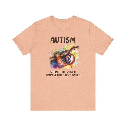 Autism, seeing the world from a different angle Unisex Jersey Short Sleeve Tee