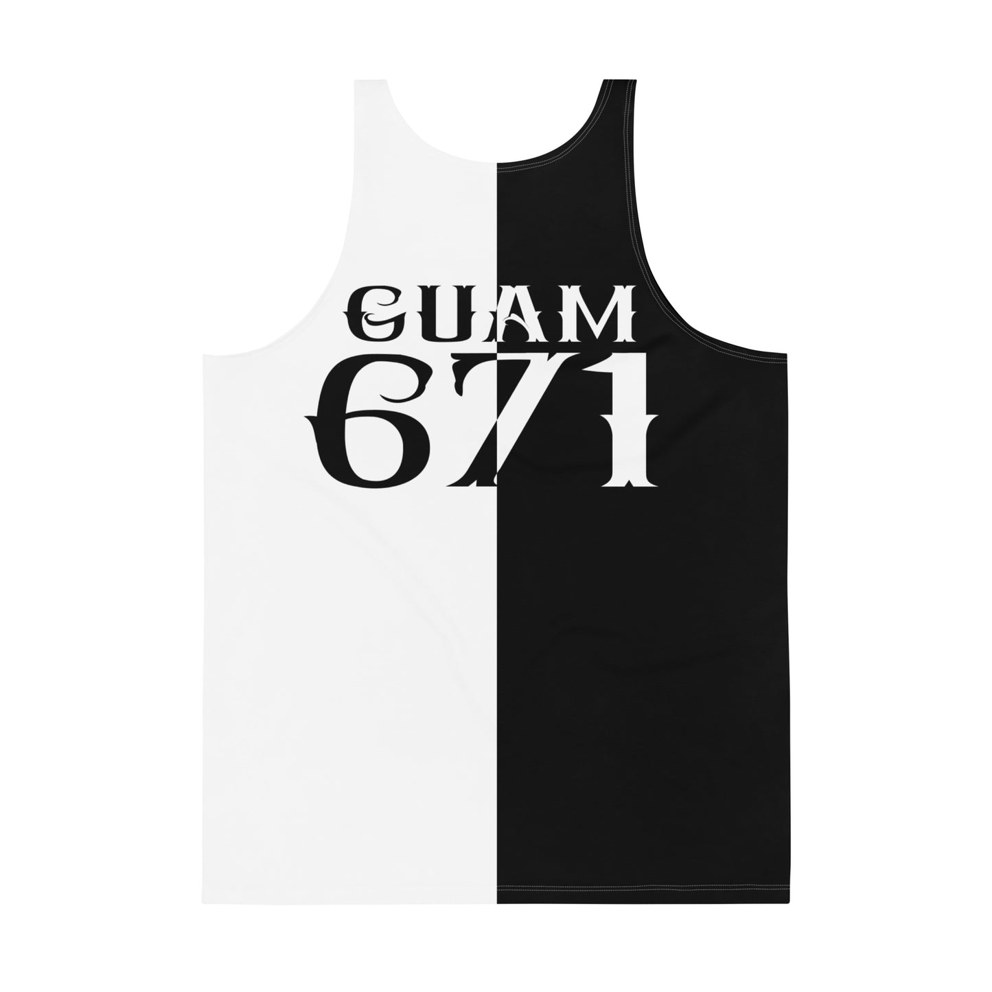 Black And White Guam Seal Tank Top